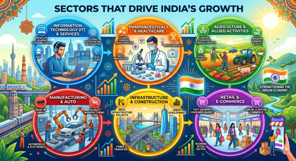 Sectors That Drive India’s Growth